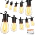 thumbnail image 1 of Cadena de luces Brightever 61 S14 LED para exteriores, 61 m, resistente al agua, 1 of 7