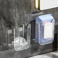 thumbnail image 4 of Kitchen Wipes Storage Box, 2024 New Non-Slip Flushable Wipes Holder for Bathroom Toilet, Wall-Mounted Clear Wet Tissue Dispenser Container Box No Punching Refillable Keeps Baby Wipes Fresh Case, 4 of 13