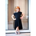 thumbnail image 4 of Made in USA Girls Soft Cotton Jersey Short Sleeve Hi-Lo Maxi Dress, 4 of 10
