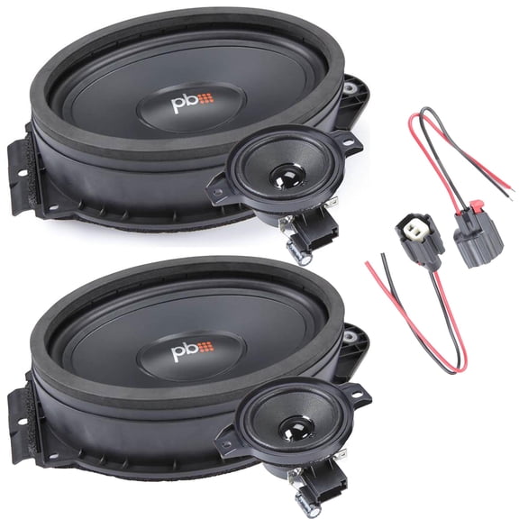 PowerBass OE652-GM2 6.5" 2Ω & OE69C-GM2 - 6"x9" 2Ω Direct Fit Compatible with select GM/GMC OEM Component Speakers