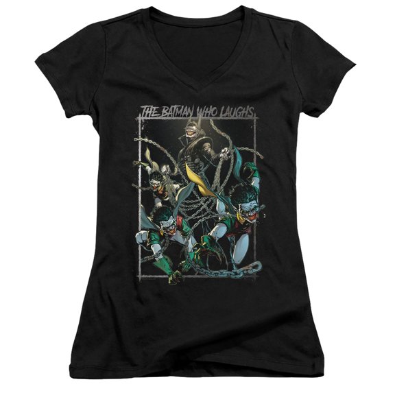 Batman Batman Who Laughs Junior Women's T-Shirt V-Neck Black