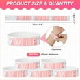 thumbnail image 2 of Uxcell VIP Wristbands for Events, Neon Party Bands, Waterproof Concert Identification Bands Pink, 2 of 7