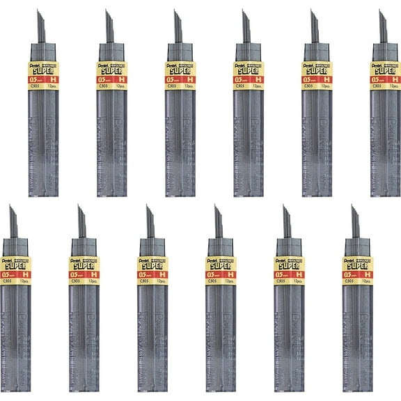 Pentel, PENC505HBX, Super Hi-Polymer Leads, 144 / Box