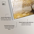 thumbnail image 4 of Tree of Golden Leaves Framed High-Gloss Acrylic Glass Wall Art Colorful Tree Art by Art Remedy, White Frame, 45 x 30, 4 of 7