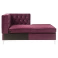 thumbnail image 2 of ACME Jaszira Upholstery Modular Chaise in Burgundy, 2 of 7