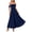 Navy, variant on PRETTYGARDEN Womens Off Shoulder Maxi Summer Dresses Elegant Mesh Aline Swing Ruched Flowy Cocktail Wedding Guest Dress