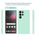 thumbnail image 2 of Njjex for Galaxy S23 Ultra 5G Phone Case, Samsung S23 Ultra Case with 1 Pack Tempered Glass Screen Protector for Women Men, Liquid Silicone Slim Silky-Soft Protective Case Samsung S23 Ultra 5G, Cyan, 2 of 7