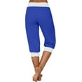thumbnail image 6 of XuJwPNcy Womens Capri Pants Summer Casaul Elastic Waist Capri Sweatpants Cinch Bottom Lightweight Running Pants, 6 of 6