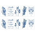 thumbnail image 1 of Los tatuajes duran 1-2 semanas, tatuaje temporal de 10 hojas, pegatinas de tatuaje para adultos, hombres, mujeres, niñas y niños, 1 of 5