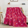 thumbnail image 2 of Hello Kitty Rainbow Red Twin Quilted Blanket 60 x 90 inches, 2 of 8