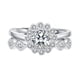 thumbnail image 2 of HomeKingdee 2 Pcs Adjustable Open Moissanite Snowflake Engagement Rings Set - Plated Simulation Zircon Diamond Rings for Women for Parties Banquets Gifts, 2 of 5