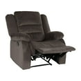 thumbnail image 6 of OakvillePark Mulberry Microfiber Upholstered Reclining Chair, Chocolate, 6 of 9