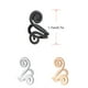 thumbnail image 3 of Guardurnaity Ear Cuff sin Piercing inhibición flor forma elegante Earclip falso cartílago pendientes para Mujeres Hombres accesorios de boda Ropa, zapatos y accesorios Miscelánea Negro, 3 of 6