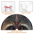 thumbnail image 4 of Sikiie Tribal Style Raccoon 30-48 inches {designName} Print Christmas Tree Skirt Snowman Xmas Tree Skirt with Edge Christmas Decorations for Holiday Party30", 4 of 7