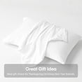 thumbnail image 2 of JML Brushed Microfiber Pillowcases King Set of 2, Soft, Wrinkle, Fade, Stain Resistant,20"x 40",White, 2 of 6