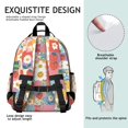 thumbnail image 5 of Pioneer Flower Floral Print Pattern Backpack for School, Cute School Bag with Adjustable Shoulder Straps and Padded Back, 15.25"x11.5"x5.25", 5 of 5