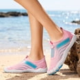 thumbnail image 2 of Rokment Womens Mens Barefoot Slip on Water Shoes Adult Mesh Five Finger Wide Toe Non Slip Rubber Sole Hiking Trekking Swimming Pool River Yoga Exercise Beach Sneakers Quick-Dry Pink Size 7, 2 of 6
