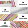 thumbnail image 6 of Colorful Striped Outdoor Rug for Patio/Deck/Porch, Non-Slip Large Area Rug 5 x 8 Ft, Farmhouse Modern Stripes Art Indoor Outdoor Rugs Washable Area Rugs, Reversible Camping Rug Carpet Runner, 6 of 8