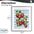 thumbnail image 4 of Stupell Industries Shabby Chic Juicy Strawberry Vine Gray Framed Print Under Glass, 17 x 21, by Paul Brent, 4 of 8
