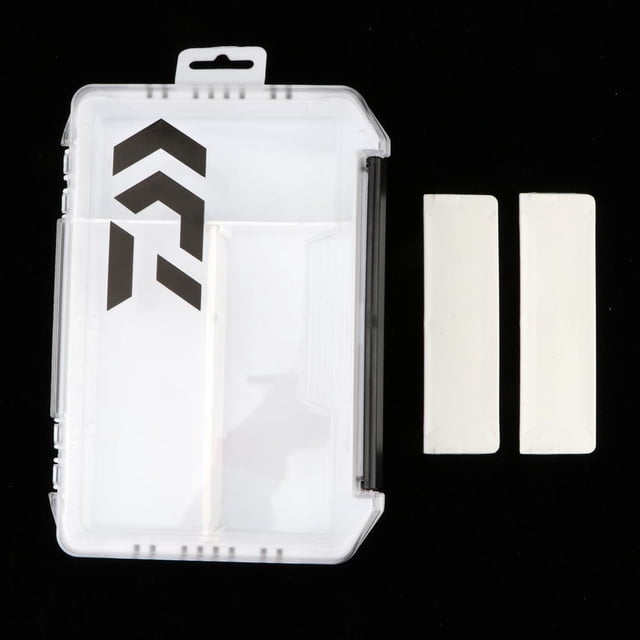 Cajas de plástico shamjiam Señuelos Tackle Contenedor L blanco Bait Storage Tackle Case