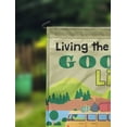thumbnail image 2 of Printtoo Tan Living The Good Life Caravans Personalized Camping Flags For Campers Double SidedFlagCampsiteFlagOutdoor Garden Sign, 2 of 4