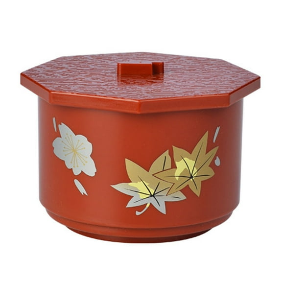 Raindrops Japanese Style Miso Soup Bowl Red 1 Set 4.5x4.5x3.1in