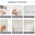 thumbnail image 5 of NICETOWN Linen French Door Curtain No Drill Roman Shades, Ivory Solid Cordless Light Filtering Blinds for Porch Glass Door, 26"x40", 1Pc, 5 of 8