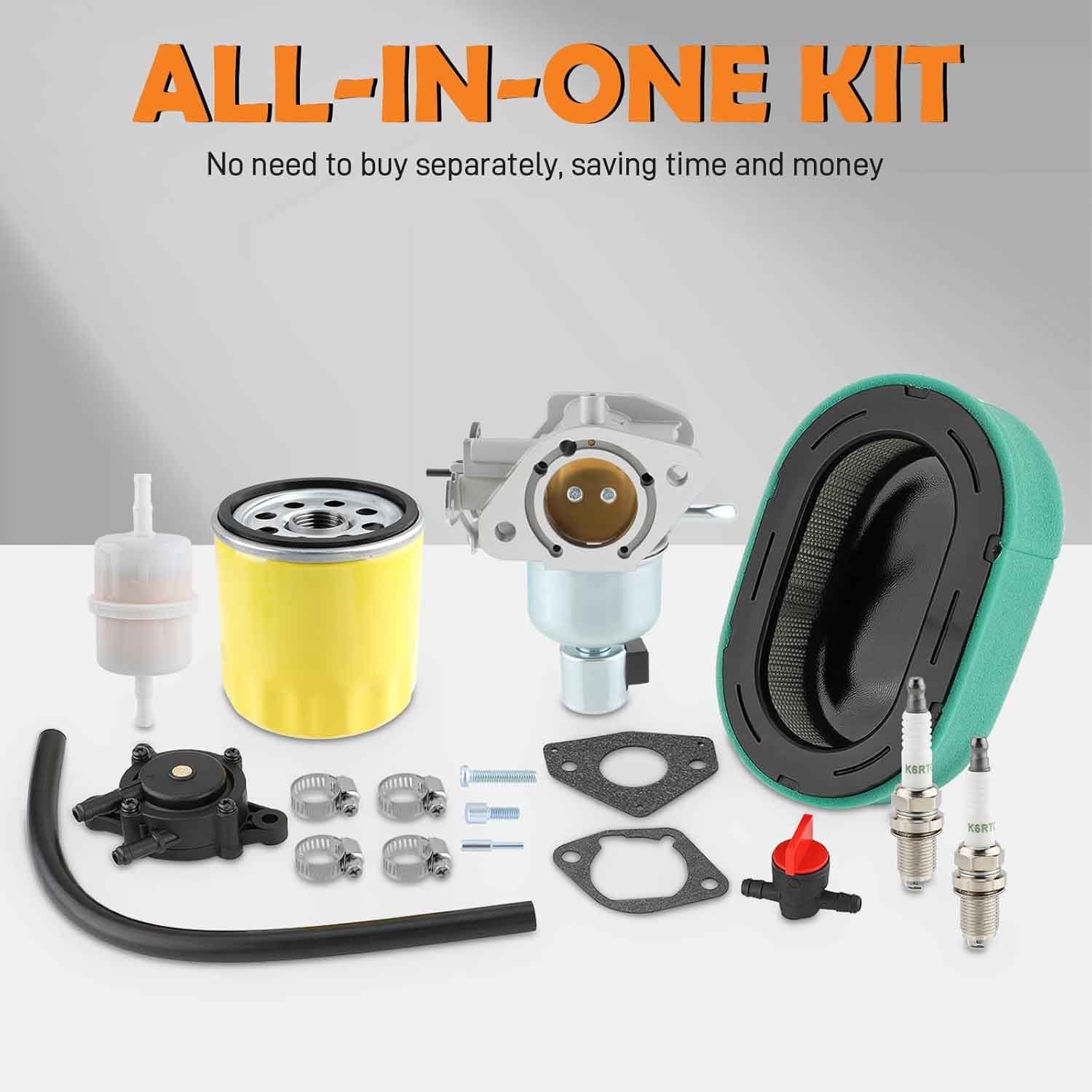 1685321-S Carburetor with Air Filter Tune Up Kit Compatible With Kohler 7000 Series 22HP 23HP 24HP 25HP 26 HP Engine Compatible With Kohler KT725 KT730 KT735 KT740 KT745 Lawn Mower Parts