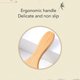 thumbnail image 4 of Ergonomic Bamboo Hairbrush, Detangling, Smoothing, Massaging, with Cushion, Hair Styling Tool, 4 of 4
