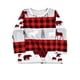 thumbnail image 3 of Minnieouse Ropa de dormir navideña Ropa de dormir con estampado de dibujos animados navideños Pijamas a cuadros de manga larga Camisón a juego Pijama NIÑOS: 4-5 años, 3 of 6