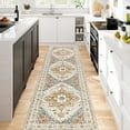 thumbnail image 2 of 2 x 8 ft Washable Hallway Runner Rugs, Non-Slip Soft Kitchen Rug Runner Laundry Room Rug, Vintage Floor Runner for Kitchen Entryway Laundry Room, 2 of 8
