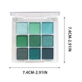 thumbnail image 3 of 9-Color Eyeshadow Palette – Rich Pearlescent & Matte Dual Finishes, Dark Punk Smoky & Nude Neutral Tones, High Pigment Blendable, Long-Lasting Non-Fading(MulticolorD), 3 of 4