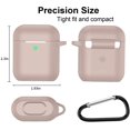 thumbnail image 4 of AirPods Case, Full Protective Silicone AirPods Accessories Cover Compatible with AirPods 1&2 Wireless and Wired Charging Case(Front LED Visible),Tawny, 4 of 8