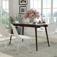 thumbnail image 2 of Flash Furniture Meriden 31.5" x 55" Rectangular Solid Espresso Wood Table with Clear Glass Top, 2 of 4