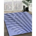 thumbnail image 3 of Ahgly Company Tapis d'Intérieur Lavable en Machine Rectangle Transitionnel Jeans Bleu, 5 Pieds x 8 Pieds, 3 of 7
