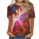 thumbnail image 5 of Puntoco Liquidación de camisetas cortas para mujer, nueva camiseta estampada informal de moda para mujer, camiseta de manga corta con cuello redondo, 5 of 5