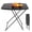 Black, variant on Sunshen Small Folding Table Portable, 18" Adjustable Height Personal Laptop TV Tray, Camping Table, HDPE Plastic Top with Steel Frame,White