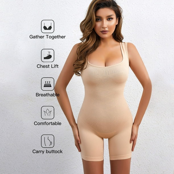 Sexy Clothes for Women Ladies Seamless One-Piece Body Shaper Abdominal  Lifter Hip Shaper Underwear Stretch Slimming Body Corset 