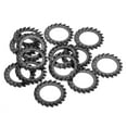 thumbnail image 1 of 15Pack External Tooth Lock Washer M22 Carbon Steel Serrated Locking Washer Black, 1 of 6