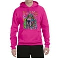 thumbnail image 3 of Colorful Beagle | Dogs Love You | Dean Russo Art Animal Lover Unisex Hoodie Sweatshirt, Fuschia, Medium, 3 of 6