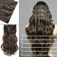 thumbnail image 5 of Extensions de Cheveux Droites à Clip Complet Synthétiques 8 Pcs 18 Clips pour Femmes, 5 of 5