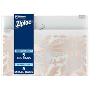 Ziploc Brand Charm Collection Accessory Bags (5 Essential and 5 Skinny), 10 Total Bags