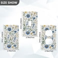 thumbnail image 7 of Yayeee Blank Wall Plate Cover 1-Gang 4.5"x2.7" Home Unused Decorative Outlet, Blue Floral, 7 of 7