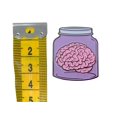 thumbnail image 7 of BRAIN IN A JAR PIN - Novelty Funny Brain in a Mason Jar, Cute Enamel Lapel PIN, LAVENDER - 3 cm x 2.7 cm, 7 of 7