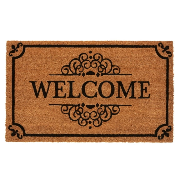 Achim Printed Coir Door Mat, 18" x 30" - Prestige