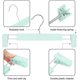 thumbnail image 2 of Space-Saving Skirt Holders with 360 Swivel Hooks, Adjustable Clips, Trouser Hangers, Clothes Coat Garment Jeans Hangers (10 Pack, Green), 2 of 4