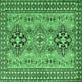 thumbnail image 1 of Ahgly Company Indoor Square Persian Emerald Green Traditional Area Rugs, 6' Square, 1 of 4