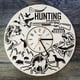 thumbnail image 3 of Reloj de pared decorativo retro vintage de Shamjina, redondo, analógico, silencioso y sin tictac Pájaro de caza, 3 of 8