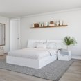 thumbnail image 3 of Nexera Oslo Ensemble de Chambre à Coucher 3 Pcs à Double Rangement, Blanc, Grand Lit, 3 of 6