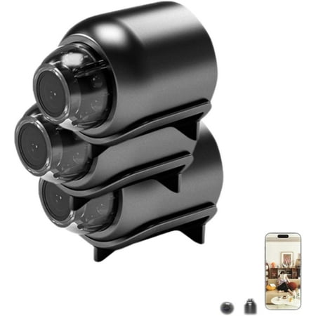 Mini Hidden Camera Small Wireless Camera Mini 5g Wireless WiFi Camera 1080p Hd Night Vision Cam for Home Office Car (3PCS)